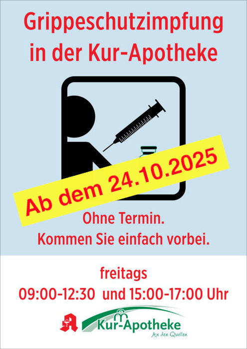 Grippeschutzimpfung in der Kur-Apotheke