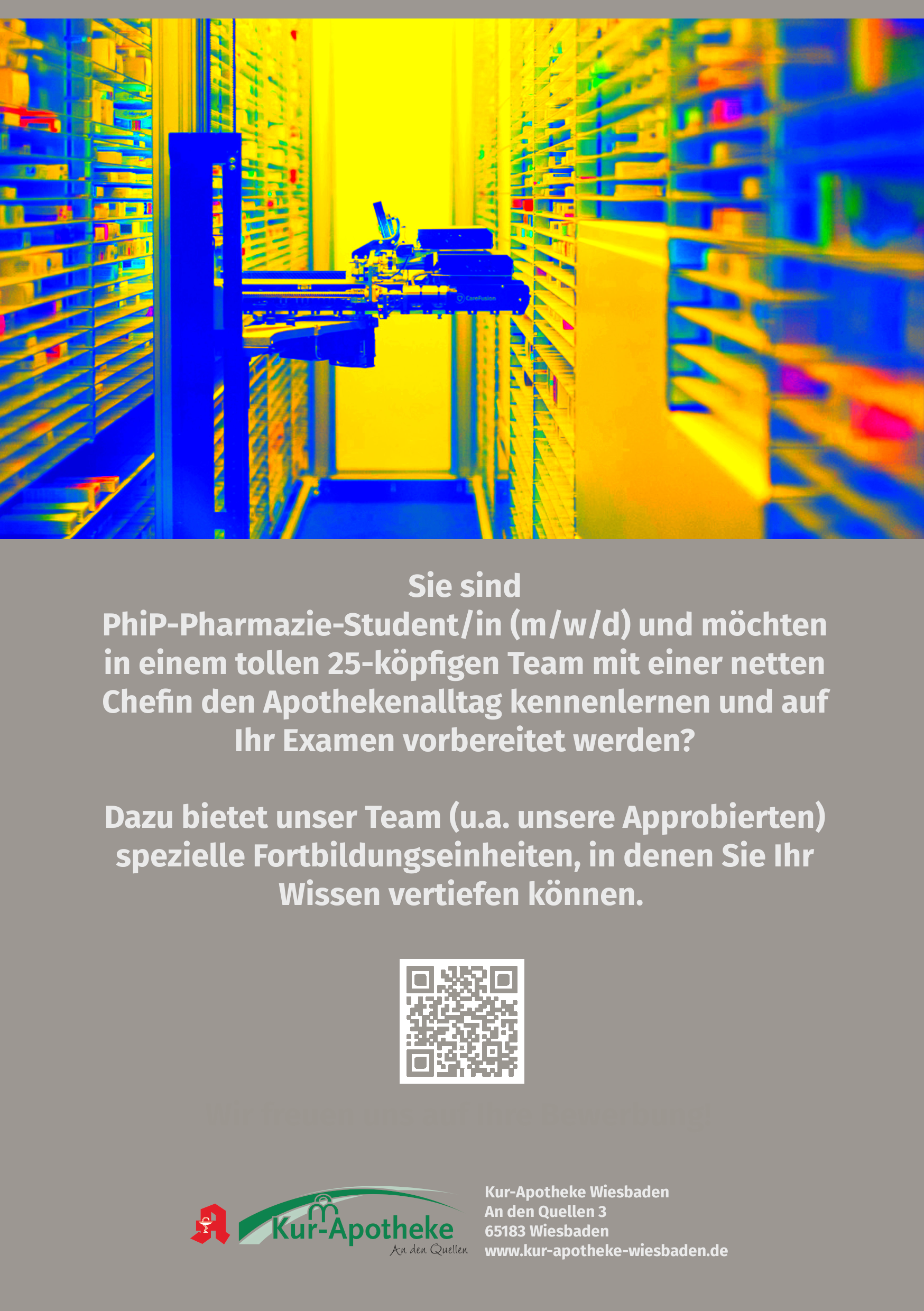 Stellenanzeige Pharmazeut im Praktikum